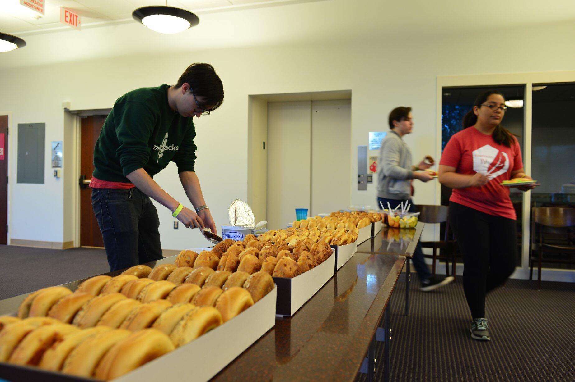 Delicious bagels for Cypher attendees